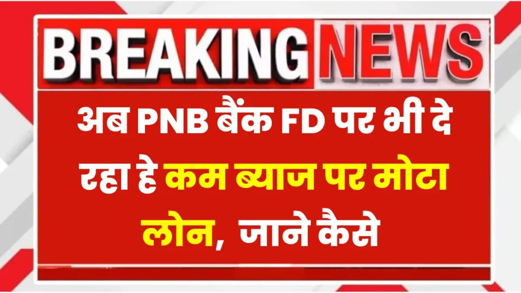 PNB Loan On FD