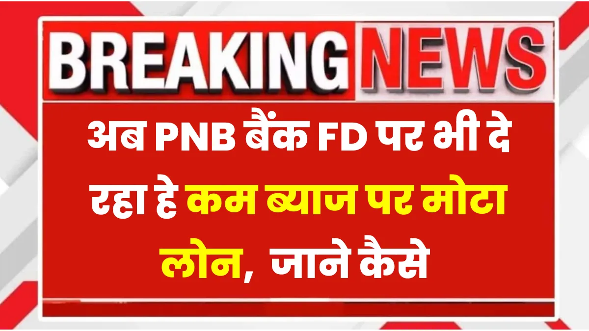 PNB Loan On FD